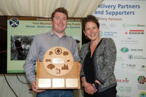 Farm Woodland Award - Winner of Scottish Woodlands Ltd trophy for Young People 2023: David Carruth, for Brodoclea Farm, Dalry, Ayrshire. © Julie Broadfoot