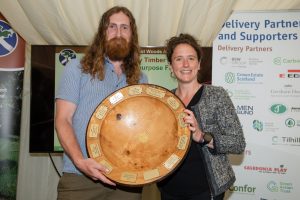 Quality Timber Awards 2023 - James Jones trophy for New Commercial Woodland - Winner: Richard Davidson for Crofthead, Moffat. © Julie Broadfoot