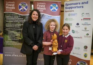 Scotland’s Finest Woods awards 2025 - Schools Winner with Cabinet Secretary