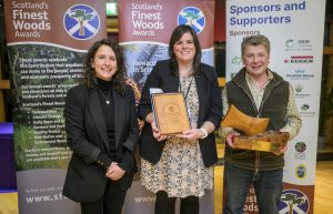 Scotland’s Finest Woods awards 2025 - Winner - Large and Overall Community Woodland with Cabinet Secretary.